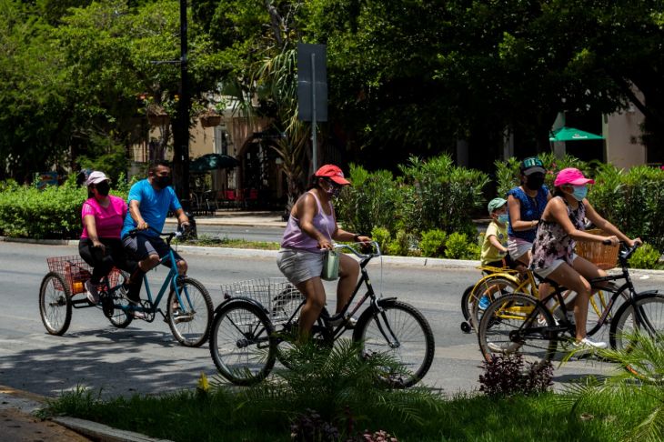 Hace 15 años, centro de Mérida abrió espacio para bicicletas